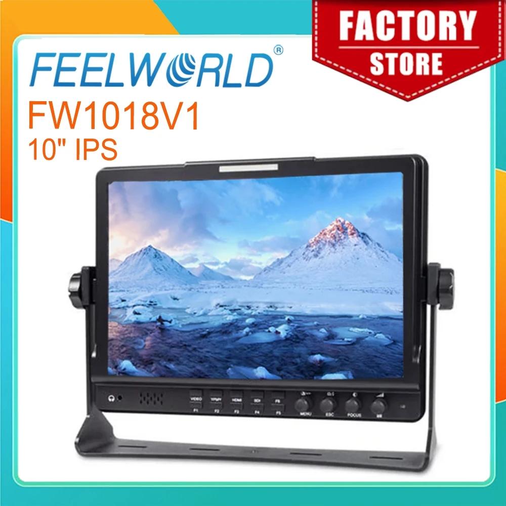 Feelworld ī޶ ʵ , FW1018V1, 4K Ǯ HD 1920x1200 IPS ÷, HDMI YPbPr   Է, DSLR ī޶, 10.1 ġ